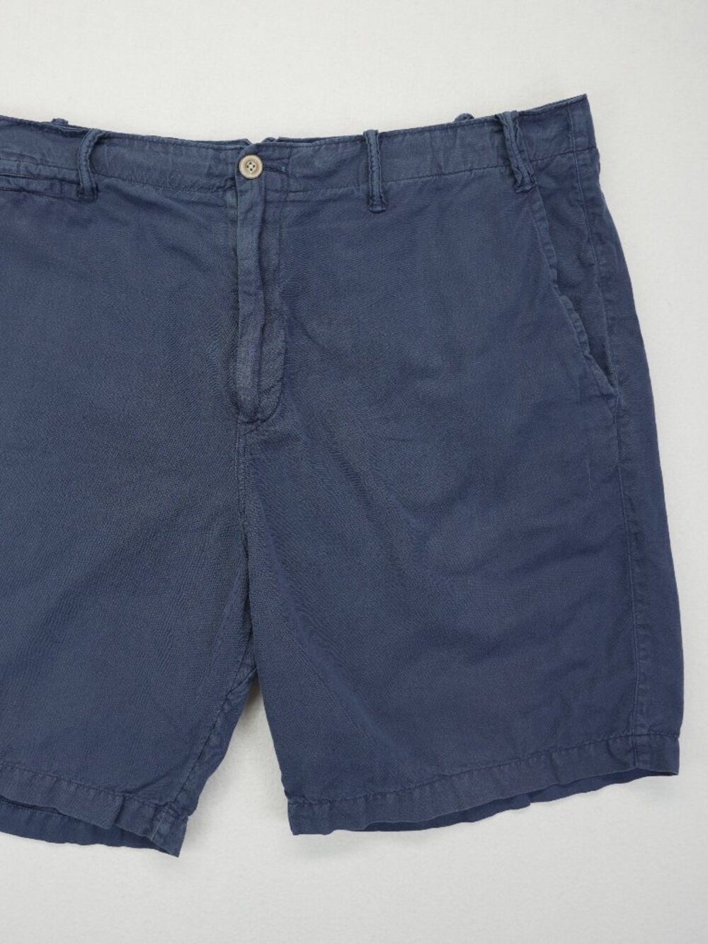 Polo Ralph Lauren‎ Linen Blend Shorts Men's 38 Navy Blue Straight Fit Inseam